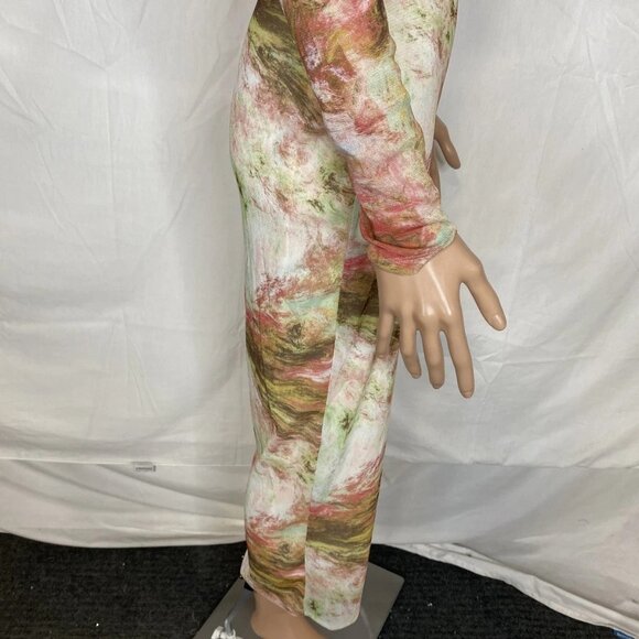 Blanc Clothing Long‑Sleeve Shimmer Mesh Dress – Multicolor – Size M – NWT - Picture 4 of 13